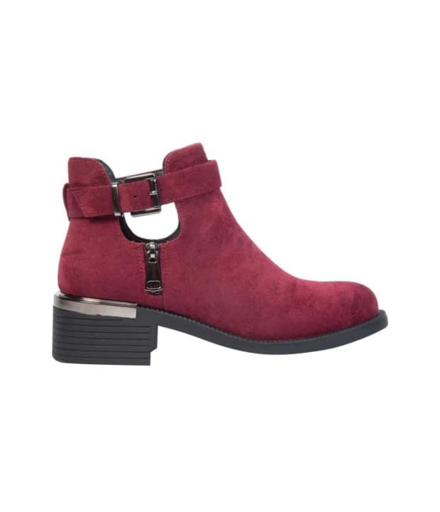 Bota Con Abertura Suela Track Cafe Dama Marca TIERRA BENDITA