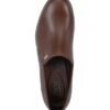 Zapato De Piel Con Cuña Cafe Dama Marca FLEXI